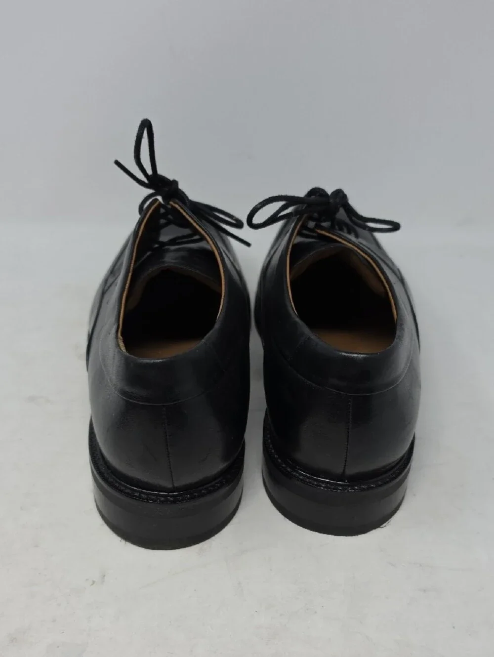 Cole Haan Apron Toe Classic Black Leather Men’s Lace-Up Dress Shoes Size 11.5